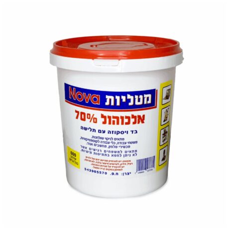 דלי מגבונים אלכוהול